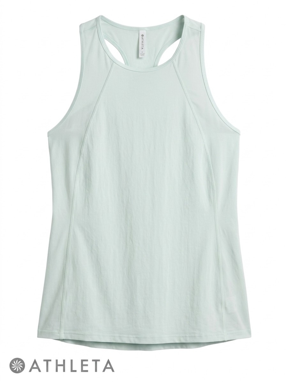 Athleta Ultimate Train Tank Top Light Blue Size Small Mesh Trim Racerback - Picture 1 of 7